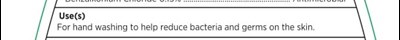 Use(s) (Bioorbil Antibakterial Handsoap 1 Uses)